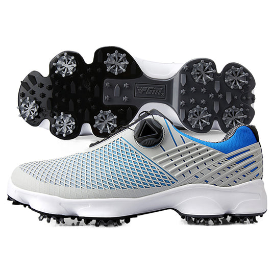 Spinning lace golf shoes