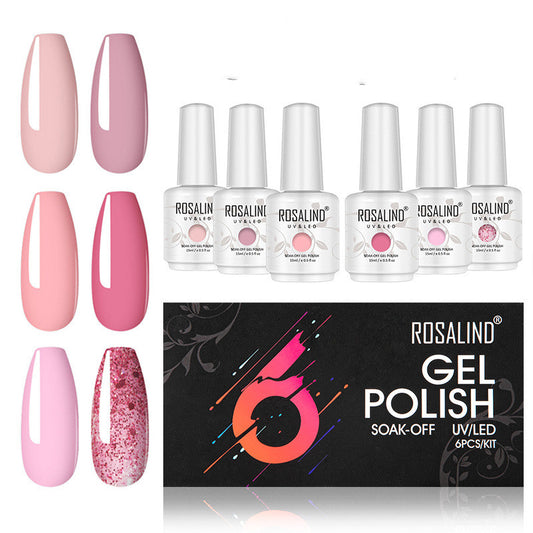 Roslind UV Nail Polish Gel 6 Pcs