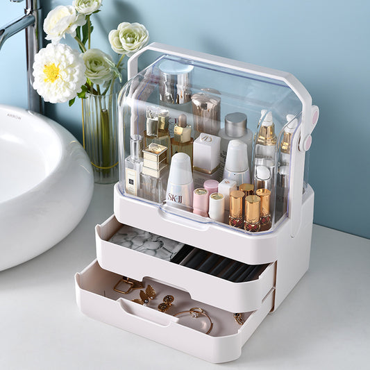 Cosmetic Storage Box Dustproof Desktop Drawer Storage Rack