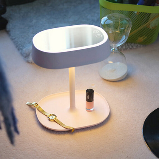 Makeup mirror with led lamp