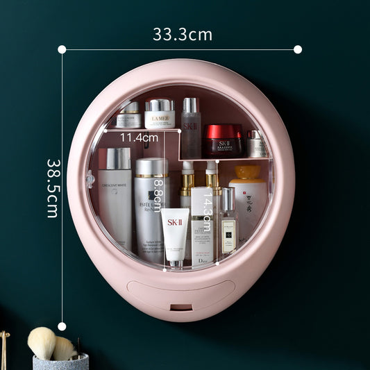 Wall-mounted cosmetic storage box