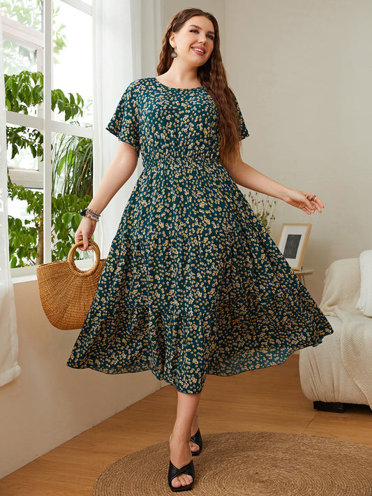 Plus Size Women Floral