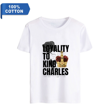 Rose T-shirt Koning Charles Coronation - Unisex