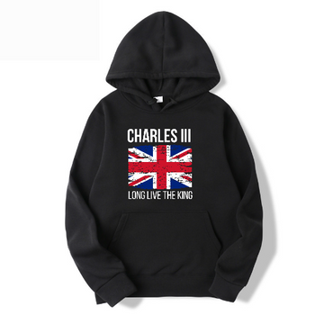 Live hoodie koning Charles kroning - unisex